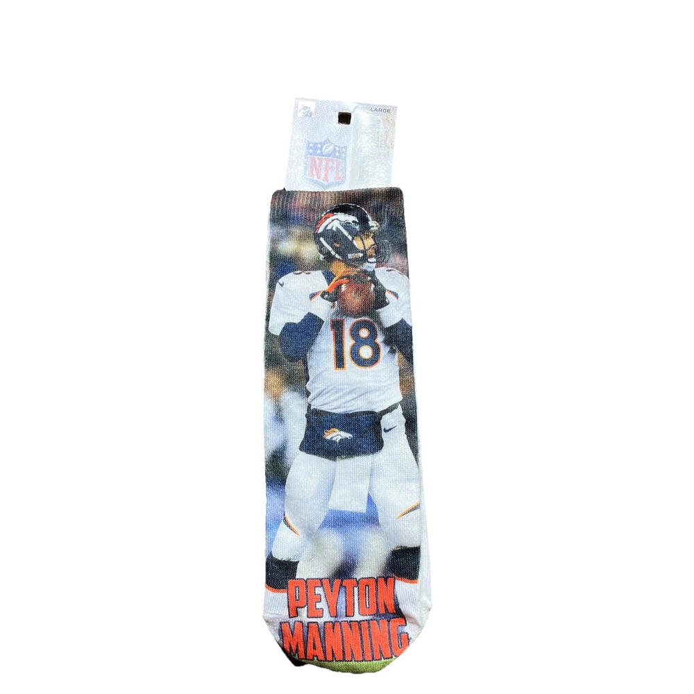 New-Peyton Manning - The Sheriff -Youth Size Large Socks, MVP- Broncos